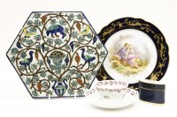 Lot 263 - A painted tile
