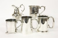 Lot 122 - A silver tankard