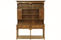 Lot 600 - A Georgian oak dresser