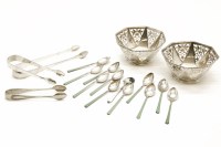 Lot 82 - A pair of octagonal silver bowls