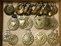 Lot 389 - A collection of horse brasses