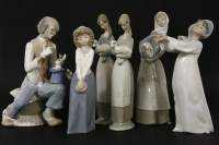 Lot 394 - Lladro figures