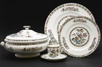 Lot 241 - Wedgwood Kutani crane dinnerware (qty)