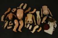 Lot 387 - A quantity of doll body parts