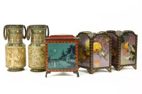 Lot 173 - Two pairs of Huntley & Palmers biscuit tins