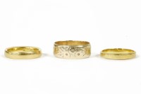 Lot 23 - Two 22ct gold wedding rings