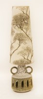 Lot 423 - A 1960's pottery vase lamp