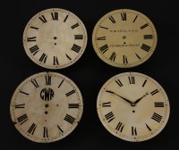 Lot 288 - Four English dial fusee movements