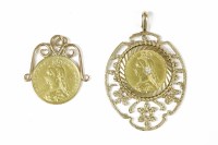 Lot 26 - A Victorian shield back half sovereign