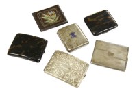 Lot 53 - Six assorted cigarette cases