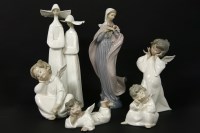 Lot 330 - Six Lladro figures
