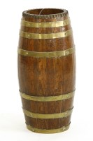 Lot 650 - A coopered stick stand with a 'Guinness Coopers' label underneath