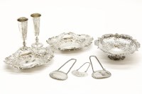 Lot 73 - Three pierced silver baskets
