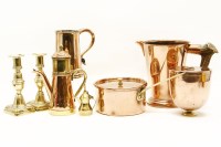 Lot 285 - A quantity of copper and brass wares