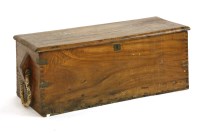 Lot 638A - A 19th century teak captain's sea chest