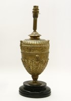 Lot 303 - An ormolu lamp