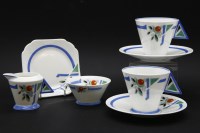 Lot 428 - An Art Deco Shelley two piece tea set