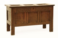 Lot 583 - A 17th century oak coffer