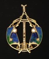 Lot 135 - An Art Nouveau gold