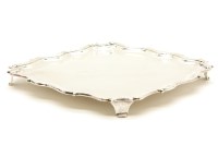 Lot 125 - An Edwardian silver salver
