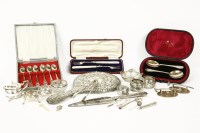 Lot 88 - A quantity of silver cruet items