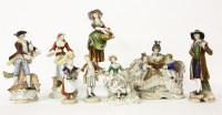 Lot 359 - A 20th century Dresden porcelain group
