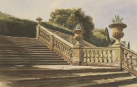 Lot 718 - Thomas Hartley Cromek (1809-1873)
AN ITALIAN GARDEN
Signed l.l.