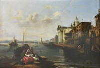 Lot 335 - Circle of Edward Pritchett (1808-1876)
A VENETIAN SCENE
Inscribed 'Venice' l.l.