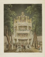 Lot 348 - After Thomas Rowlandson (1756-1827) and
Augustus Charles Pugin (1762-1832)
VAUXHALL GARDEN;
GUILDHALL;
WEST INDIA DOCKS;
CUSTOM HOUSE;
DRAWING ROOM