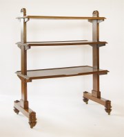 Lot 507 - A Victorian mahogany three-tier dumb waiter