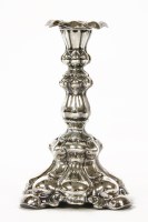 Lot 142 - A Swedish silver candlestick