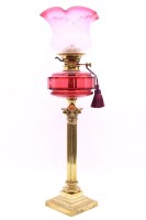 Lot 381 - An Edwardian brass Corinthian column