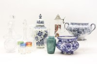 Lot 252 - Four glass decanters