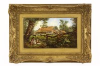 Lot 410 - Attributed to Joseph Dakin (fl. 1859-1914) 
DULWICH FARM 
oil on board
