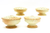 Lot 360 - Four large Locke & Co and Royal Worcester blush ivory potpourri