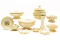 Lot 256 - Grainger & Co Worcester blush ivory potpourri's