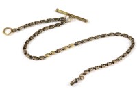 Lot 42 - A gold fancy link Albert