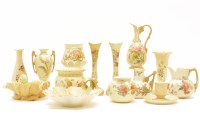 Lot 254 - Royal Worcester blush ivory wares