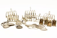 Lot 87 - Six silver toast racks