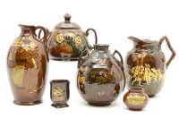 Lot 218 - Six pieces of Royal Doulton Kingsware