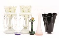 Lot 237 - Victorian pair of lustres