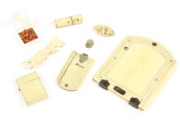 Lot 66 - A collection of ivory items