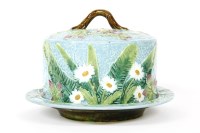 Lot 186 - A George Jones majolica cheese dish
