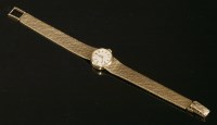 Lot 338 - A ladies' 9ct gold Omega mechanical bracelet watch