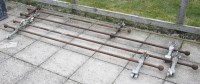 Lot 1070 - Three sections of iron balustrade