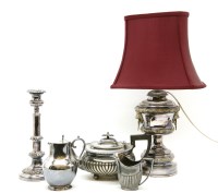 Lot 396 - A collection of silver plated items