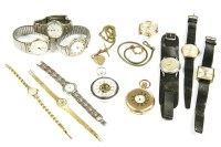Lot 187 - A rolled gold half Hunter pocket watch