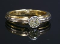 Lot 433 - A single stone diamond ring