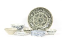 Lot 297 - A Chinese blue and white seal paste box and cover