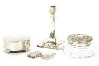 Lot 247 - A collection of silver dressing table items